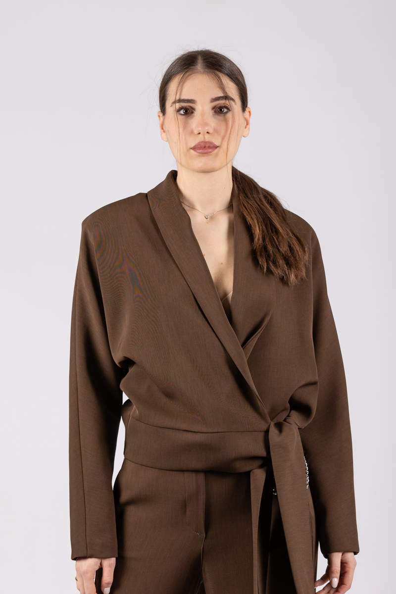 Haveone Giacca con fusciacca moro JSO-Q014