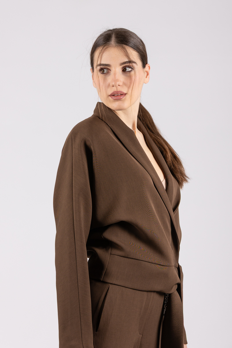 Haveone Giacca con fusciacca moro JSO-Q014